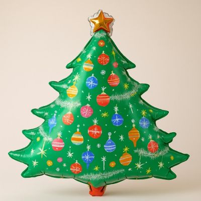Edge Collections - 36" - Green - Christmas Tree Balloon Image 1