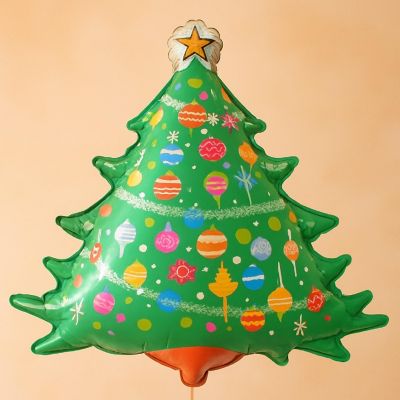 Edge Collections - 36" - Green - Christmas Tree Balloon Image 2