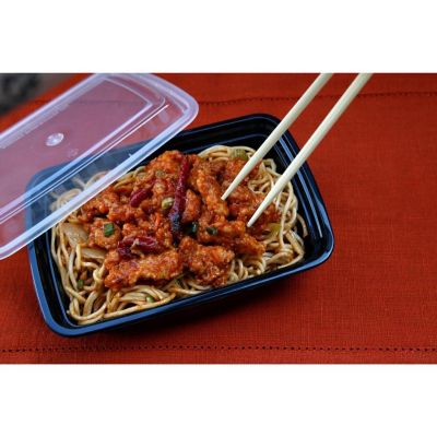 Edge Collections  - 38" - Rectangular Black Containers with Lids! Image 1