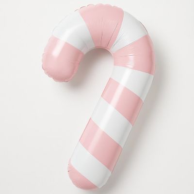 Edge Collections - 46" - Pastel Pink Candy Cane Balloon Image 1