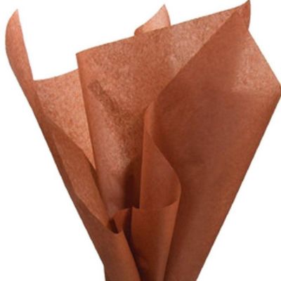 Edge Collections - 480 sheets - Brown - Satin Tissue Paper Image 1