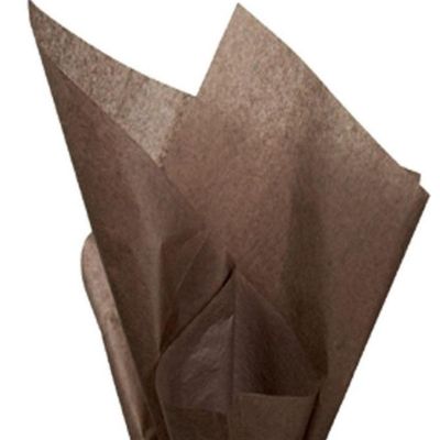 Edge Collections - 480 sheets - Brown - SatinWrap Tissue Paper Image 1