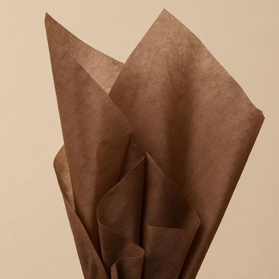 Edge Collections - 480 sheets - Brown - SatinWrap Tissue Paper Image 1