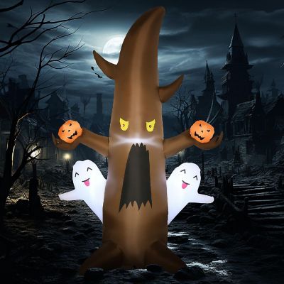 Edge Collections - 5' - Brown - LED Inflatable Ghost Tree for Halloween Decor! Image 1