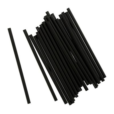 Edge Collections  - 5" - White with Red Stripe Sip Straws! Image 2