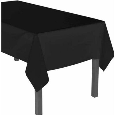 Edge Collections - 54" x 108" - Black - Durable Tablecovers Image 1