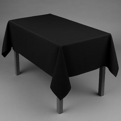 Edge Collections - 54" x 108" - Black - Durable Tablecovers Image 1