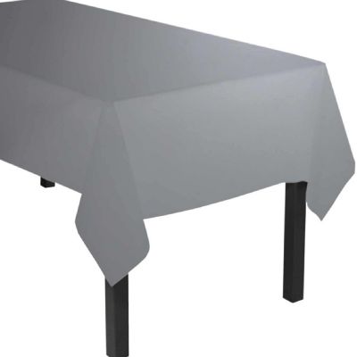 Edge Collections - 54" x 108" - Grey - Heavy Duty Tablecovers Image 1