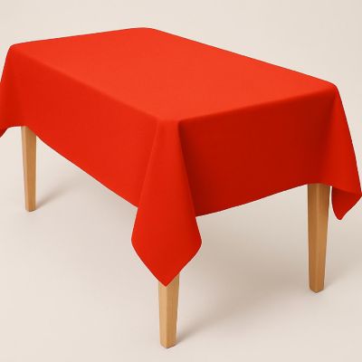 Edge Collections - 54" x 108" - Red - Heavy Duty Tablecovers Image 1