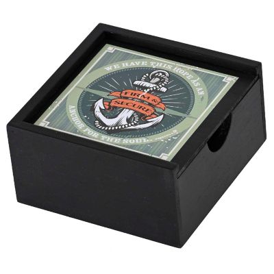 Edge Collections - 6" - Black - Small Memory Box Black Anchor Theme! Image 1