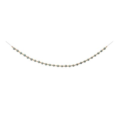 Edge Collections - 6' - Multicolor - Wood Beaded String Garland! Image 1