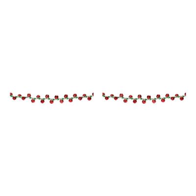 Edge Collections - 6' - Red - Sleigh Bell String Garland! Image 2
