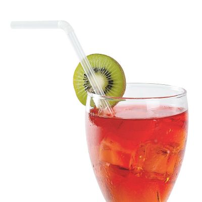 Edge Collections  - 7.62" - Jumbo Flex Clear Paper Wrapped Straws! Image 1