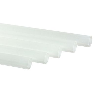 Edge Collections  - 7.75" - Clear Paper Wrapped Jumbo Straws! Image 1