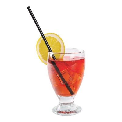 Edge Collections  - 7.75" - Jumbo Black Paper Wrapped Straw! Image 1