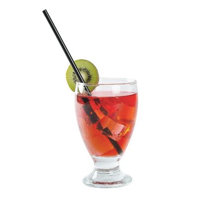 Edge Collections  - 7.75" - Jumbo Black Unwrapped Straw! Image 1