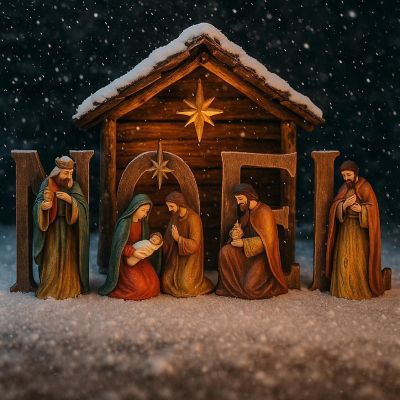 Edge Collections - 7" - Multicolor - Christmas Nativity Scene! Image 1