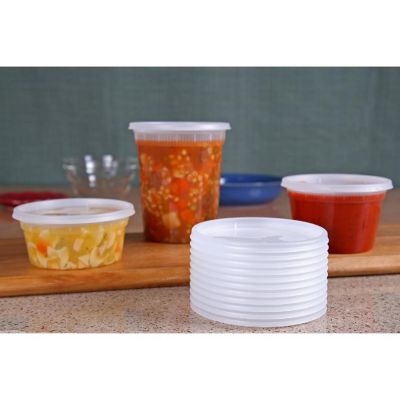 Edge Collections  - 8-32" - Clear Lids for Deli Containers! Image 1