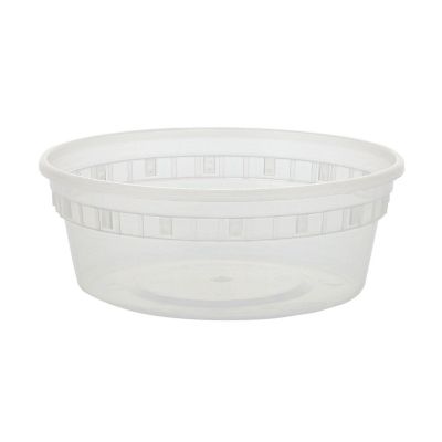 Edge Collections  - 8" - Clear Bulk Deli Containers (No Lids) Image 1