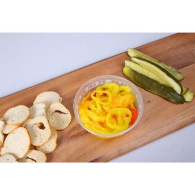 Edge Collections  - 8" - Clear Bulk Deli Containers (No Lids) Image 1