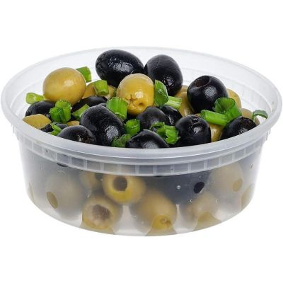 Edge Collections  - 8" - Clear Bulk Deli Containers (No Lids) Image 2