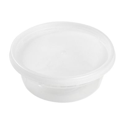 Edge Collections  - 8" - Clear Deli Containers and Lids! Image 1
