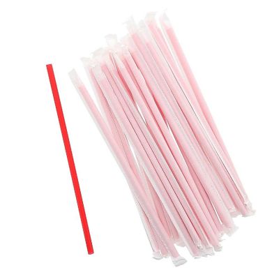 Edge Collections  - 9 " - Giant Red Paper Wrapped Straws! Image 2