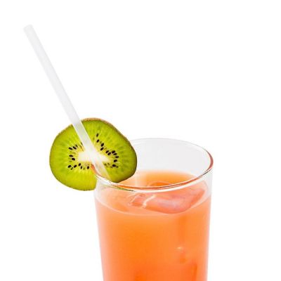 Edge Collections  - 9" - Jumbo Clear Paper Wrapped Straw! Image 1