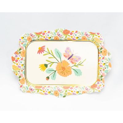 Edge Collections - 9&amp;#8221; x 13&amp;#8221; - Multicolor - Tea Party Paper Tray! Image 1