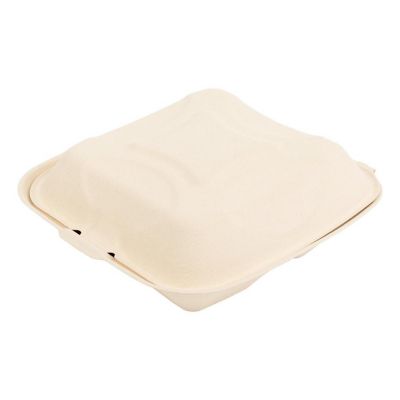 Edge Collections  - 9" x 9" x 3.19" - Large 3 Section Hinged Lid Containers! Image 1