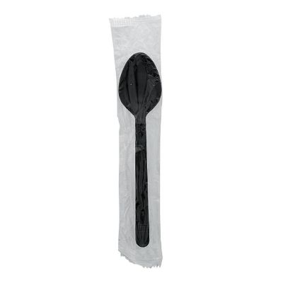 Edge Collections  - Black Individually Wrapped Teaspoons! Image 2