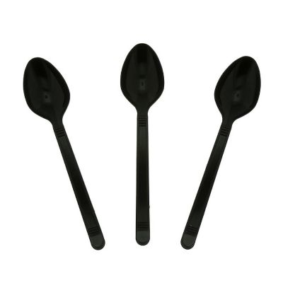 Edge Collections  - Black Polypropylene Teaspoons! Image 1