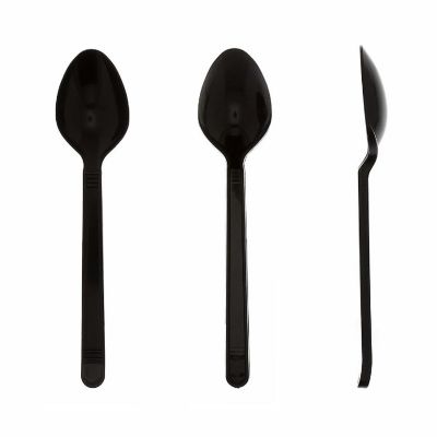 Edge Collections  - Black Polypropylene Teaspoons! Image 2