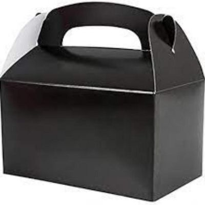Edge Collections - Black - Solid Color Treat Boxes Image 1