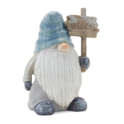 Edge Collections - Blue with Grey - Winter Gnome Figurine! Image 1