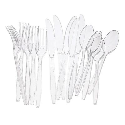 Edge Collections  - Clear - Polystyrene Forks-Spoons-Knives! Image 2