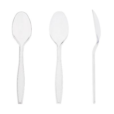 Edge Collections  - Clear Retail Boxed Polystyrene Teaspoons! Image 2