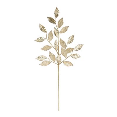 Edge Collections - Gold - Glittered Leaf Spray! Image 1