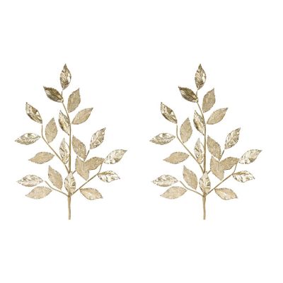 Edge Collections - Gold - Glittered Leaf Spray! Image 2