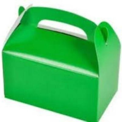 Edge Collections - Green - Solid Color Treat Boxes Image 1