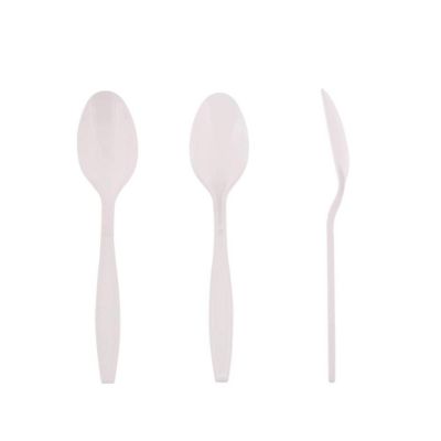 Edge Collections  - Heavy White Polystyrene Teaspoons! Image 1