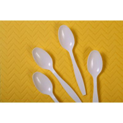 Edge Collections  - Heavy White Polystyrene Teaspoons! Image 2