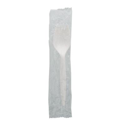 Edge Collections  - Medium Weight White Polypropylene Individually Wrapped Sporks! Image 2