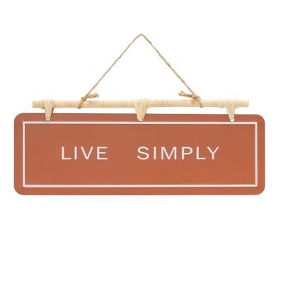 Edge Collections - Multicolor - Hanging Fall Sentiment Sign Orange Beige! Image 2