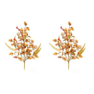 Edge Collections - Multicolor - Mixed Fall Foliage Pod Spray! Image 2