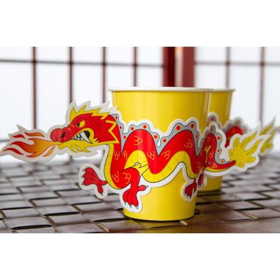 Edge Collections - Multicolor - Ninja 9 Oz Cups With Dragon Sleeves! Image 2