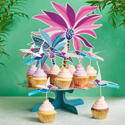 Edge Collections - Multicolor - Tropical Collection Cupcake Stand! Image 1