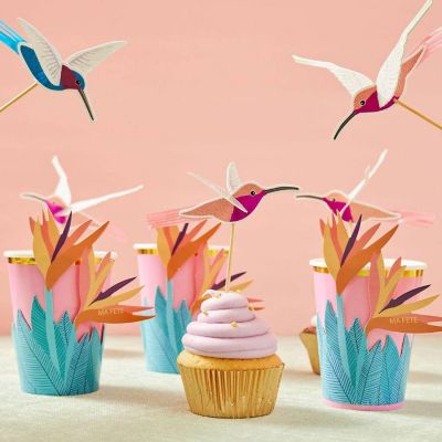 Edge Collections - Multicolor - Tropical Cupcake Toppers! Image 1