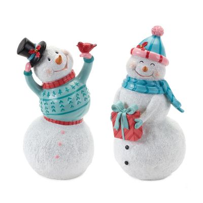 Edge Collections - Multicolor - Whimsical Snowman Figurine! Image 1
