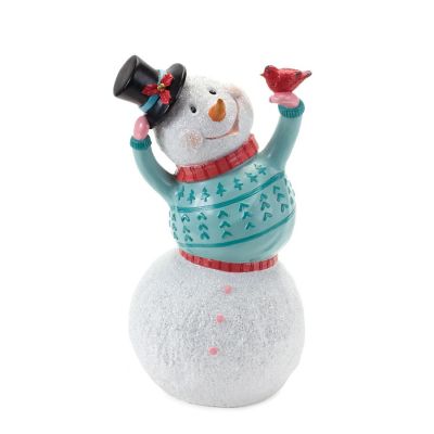 Edge Collections - Multicolor - Whimsical Snowman Figurine! Image 1